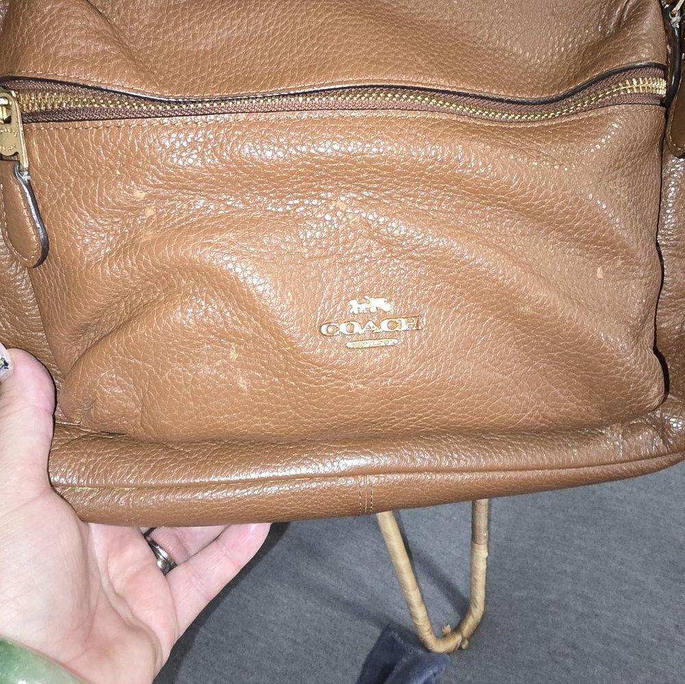 🎒 Brown Coach Leather Classic Backpack - Preloved Condition - Picture 4 of 12